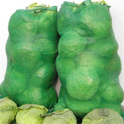 China Disposable Green Tubular Mesh Bag For Packing Cabbage for sale