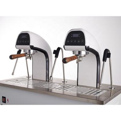 China Copper Mamba 2 groups desktop coffee and tea machine/commercial semi-automatic coffee machine for Cappuccino Latte for sale