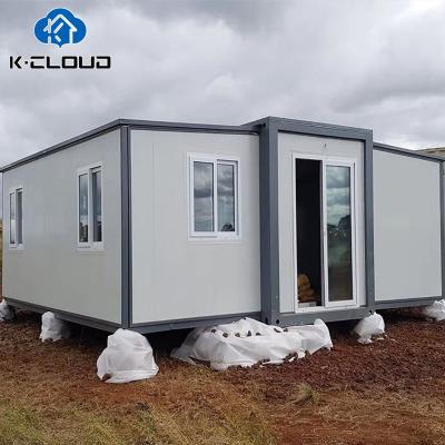 China Modern Fully Furnished Expandable 20Ft 40Ft Prefab Container House Structures Foldable Prefab Villa 4 Bedroom With Toilet for sale