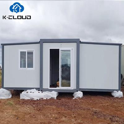 China Luxury Portable Prefab Villa 2 Bedroom Anti Earthquake 20Ft 40Ft Prefab Modern Expandable Container House With Bathroom for sale