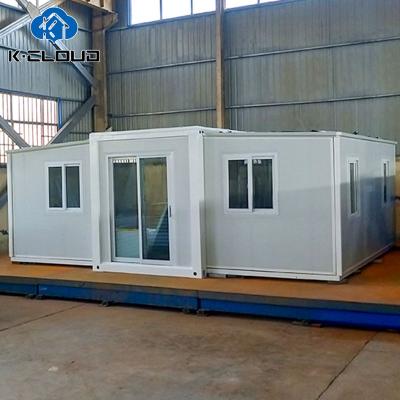 China Hurricane Proof 20Ft 40Ft Modern Expandable Prefab Container House Steel Portable Prefab Villa 2 Bedroom With Bathroom for sale