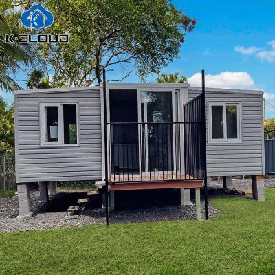 China 20Ft 40Ft Modern Expandable Soundproof Expandable Container House Waterproof Portable Villa 2 Bedroom With Bathroom for sale