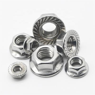 China Heavy Industry Leading Grade Nylon Stainless Steel Insert Hex Flange Nylon Lock Nut for sale