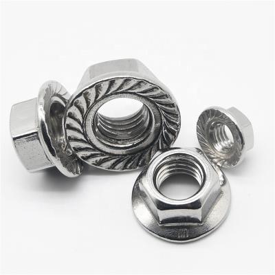 China Heavy Industry China Supplier Custom Wholesale Hexagon Insert Carbon Steel 304 Stainless Steel Hex Lock Hex Flange Nut for sale