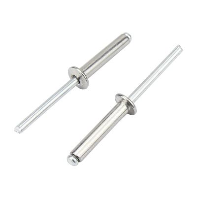 China Open Head Flat Pop Stainless Steel Cutter Pull Shade Rivets Bolt Dropper Rivet Self-plugging Nail Blindniete for sale