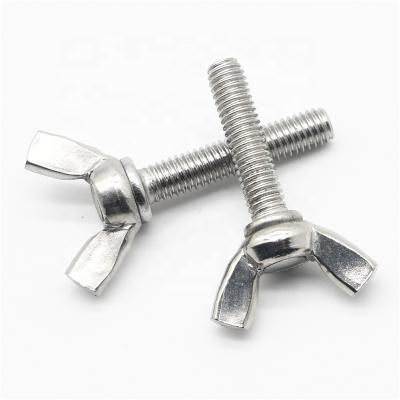 China China Binding High Precision And Cheap Price Thumb Bolt Stainless Steel Butterfly Thumb Screw Stainless Steel Wing Bolt for sale