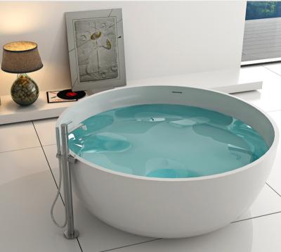 China Bathroom Easy Clean Freestanding Acrylic Bathtub Solid Outdoor Bathtub for sale