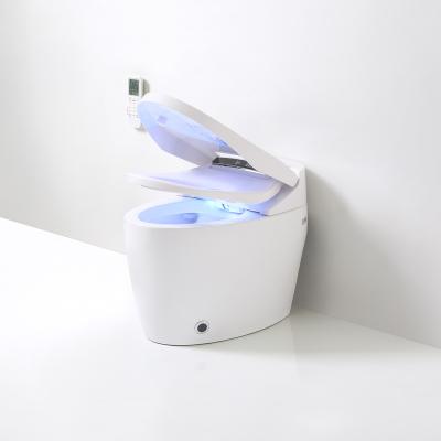 China Hidden Luxury Automatic Tank Sensor Flushing Ceramic Toilet Electronic Smart Smart Toilet With Bidet for sale