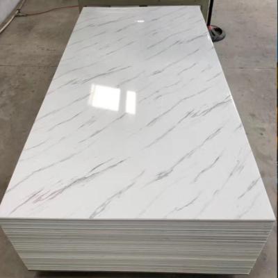 China China Bathroom Shower Room Wall Panel Calacatta Corains Common Thin White Solid Exterior Acrylic Covers Countertops Acrylic Slabs for sale