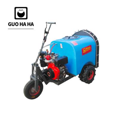 China High Efficiency Three Wheels Diesel / Gasoline Pneumatic Sprayer Self Propelled Agricultural Sprayers GUOHAHA for sale