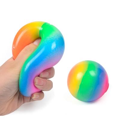 China TPR Amazon Relaxation Dough Balls Soft Colors Changing Stress Balls With Customized Colors For Kids And Adults for sale