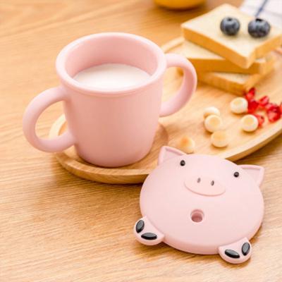 China Amazon Product Waterproof Silicone Children's Baby Drinking Cups Sippy Cups for sale