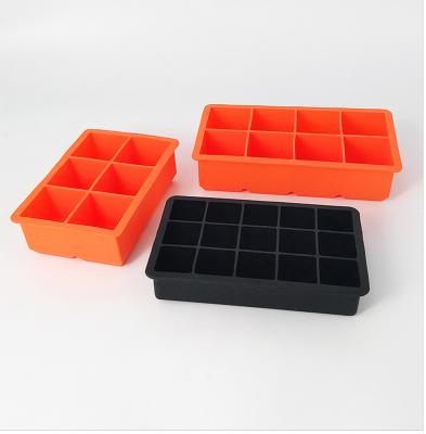 China Amazon Tray Silicone Ice Cube Tray Hot Selling Viable Ice Ball Mold Ice Cube for sale