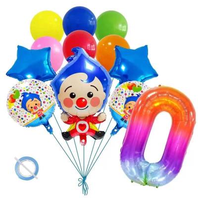 China Theme Clown Party Suppies New Circus Movie Balloon Set Birthday Party Decoration Supplies Aluminum Venue Layout for sale