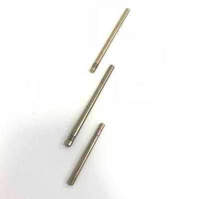 China Aluminum OEM Zinc Plating Color Parts CNC Turning Processing Plastic Mold Insert Pin for sale