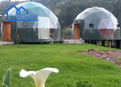 中国 Custom Luxury Geodesic Dome Shape Tents Hotel Dome Tents Camping Round Dome Tents 販売のため