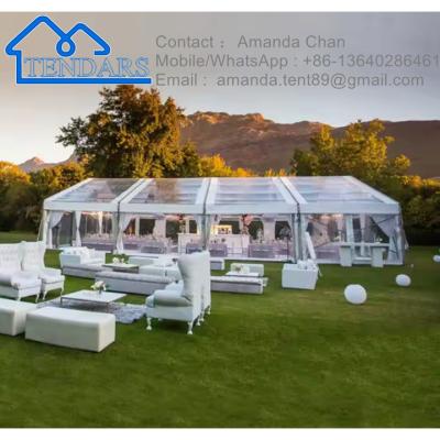 China Comfortable Nice Aluminum Frame Wedding A Shape Tent/A Frame Transparent Marquee Tent for sale