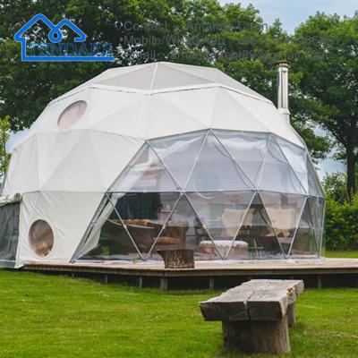 China Outdoor Geodesic Dome Factory Lowest Price Trade Show Tent Pvc Luxury Dome Tent For Sale for sale