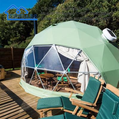 China Waterproof Commercial Geodesic Dome Greenhouse Garden Igloo Dome Tent For Glamping And Hotel Resort for sale