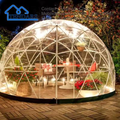 China Waterproof Outdoor Luxury Transparent Small Pvc Plastic Garden Dome Tent For Sale for sale