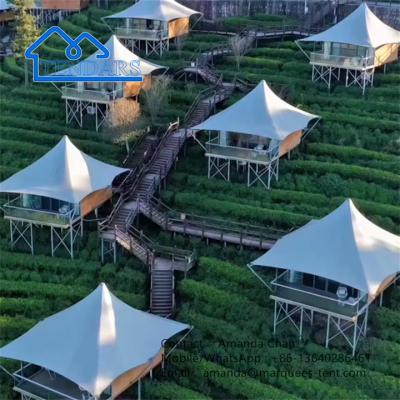 China Tensile Membrane Structure Polygon Hotel Tent Customized Hotel tents for Hotel for sale