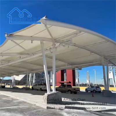 China Sail Shade Car Awning Tent Architectural Cantilever Shade Parking Shade for sale