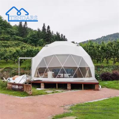 China Waterdichte Glamping Geodetische Eco Dome Tenten Weerbestendige Pvc Huis Tent Te koop