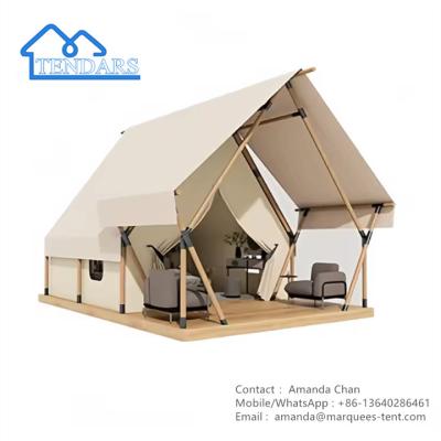 China Luxe Camping Hotel Tent Resort House Hotel Met Badkamer Canvas Safari Tent Te koop