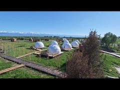 Hotel Waterproof Geodesic Glamping Dome Tents House With Factory Price On Sale