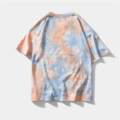 China High Quality Breathable Tie Dyed T Shirt 180gsm Summer T Shirt T Shirt Print Die Tie T Shirt for sale