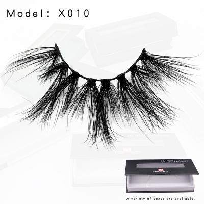 China Long Natural Chinese Wholesale Seller 100% 25mm Handmade Mink Eyelashes Private Label Thick Mink Lashes for sale