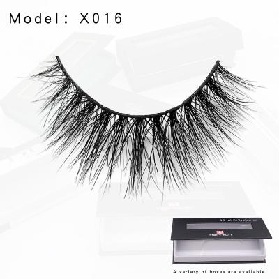 China Natural Long Custom Packaging Long Manufacturer Private Label Mink False Eyelashes Real Faux Mink Fur Eyelashes 25MM Thickness for sale