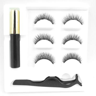 China High Quality Reusable False Magnet Long Best Natural Magnetic Eyelashes Whips Eyeliner Magnetic Liquid Eyelash for sale