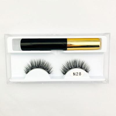 China 1Pairs Natural Long Logo Eyelash Wrapping Custom Magnet Lashes New Design Magnetic Eyelashes for sale