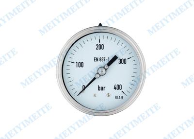 China Glycerin shrink bayonet type hydraulic pressure gauge 4” sealing 100mm Size for sale