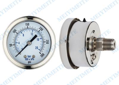 China CE Standard G1/4 Connector pressure gauge with glycerine filled for sale