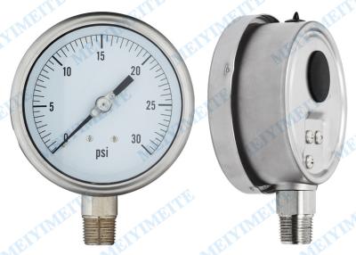 China Edelstahl-Manometer Trustable 304 ein Instrumentmanometer zu verkaufen