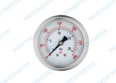 China CE Standard Oil Filled welding pressure gauge 63mm Back with ss connector for sale