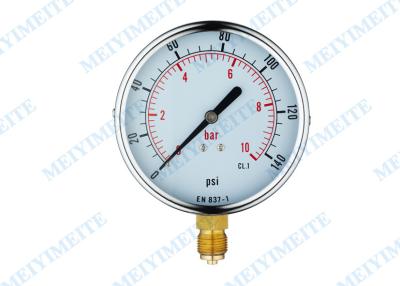 China CE Standard general instruments pressure gauge with blow out disc for sale