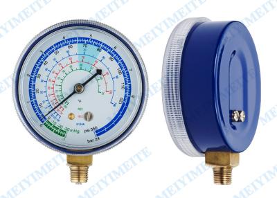 China 2.7” PC Screw In Lens Freon Pressure Gauge Measurement With Brass Internals for sale