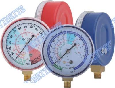 China Refrigeration Freon Pressure Gauge For Testing / Recharging Pressure Thermometer for sale