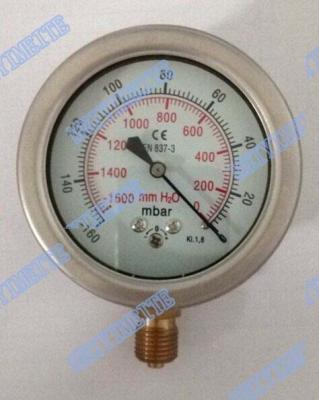 Cina Manometro di diaframma di vuoto del CE, manometro dell'acciaio inossidabile di 63mm in vendita