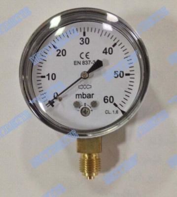 China Steel Chrome Capsule Pressure Gauge / Capsule Type Pressure Gauge High Accuracy for sale