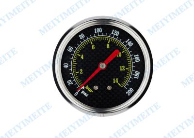 China 63mm Back black steel case accurate tyre pressure gauge with stainless steel covering for sale