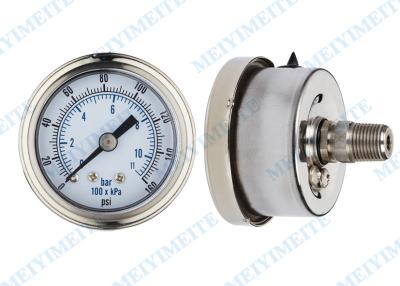 China Stainless steel CE standard pressure gauge with bayonet bezel back with G1/4 connector for sale