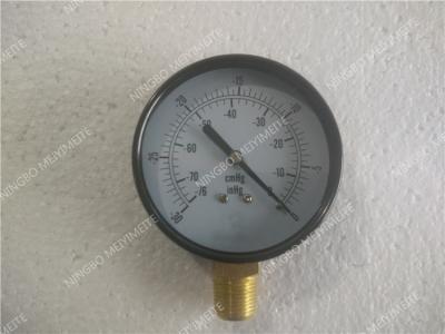 China “ vacuümdrukmaat 63mm/2,5 -76cmHG - Manometer van de de Luchtdruk van 1500Psi de Pneumatische Te koop