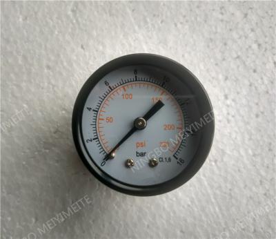 China 50mm Manometer mit schwarzem Stahlkasten, allgemeines Manometer zu verkaufen