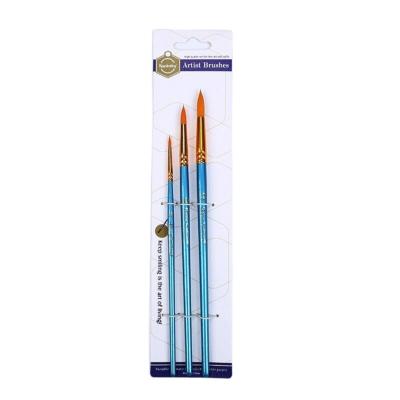 China Nylon 3 Wooden Pole Pointed Drawing Pen Combination Set DIY Painting Hook Pen Art Dedicated for sale