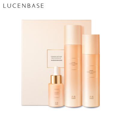 China Large Opening Store News Running Merchandise LUCENBASE Ceramide Anti Aging Spot Soothing Moisturizing Set for sale