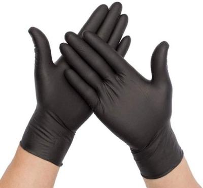 China Wholesale Anti-slip Black Powder Nitrile Free Non-Medical Gloves With High Quality Household Nitrile Disposable Gloves for sale